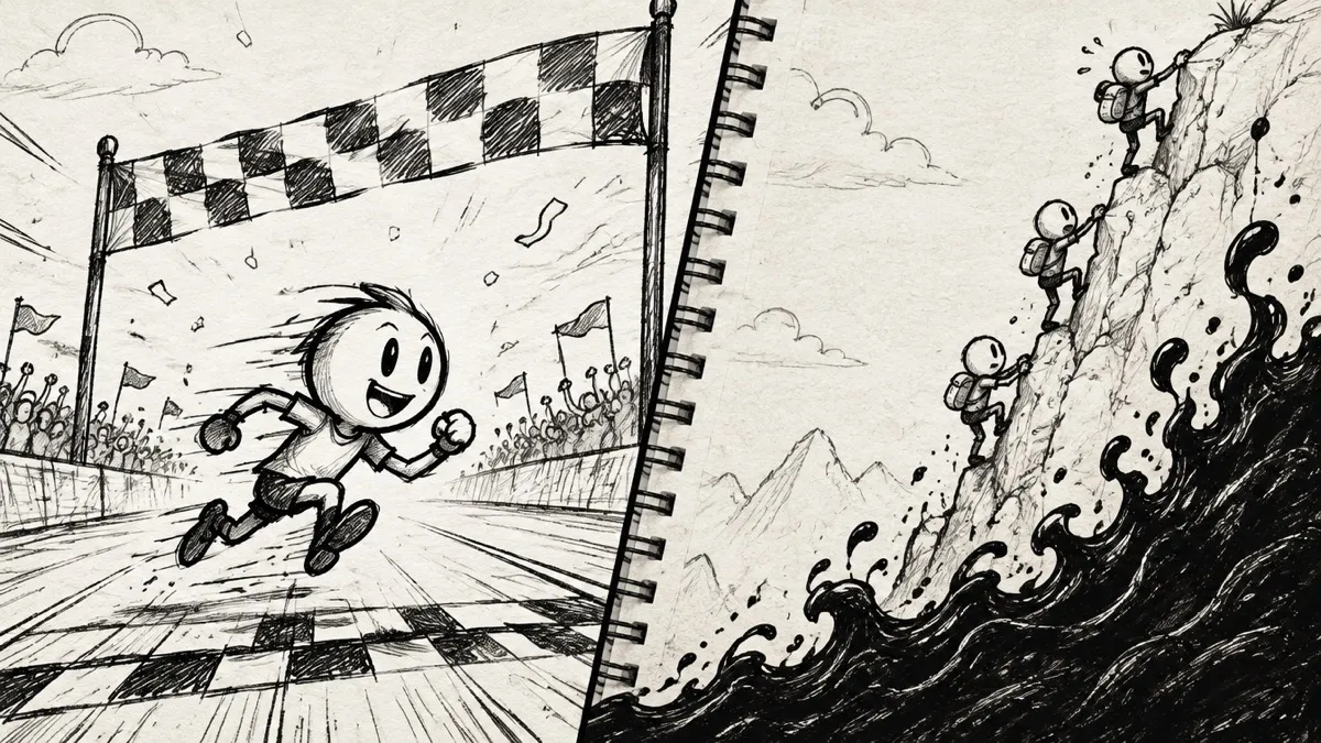 Inklets vs Doodle Jump Race: Finish-Line Racing vs Survival Climbing