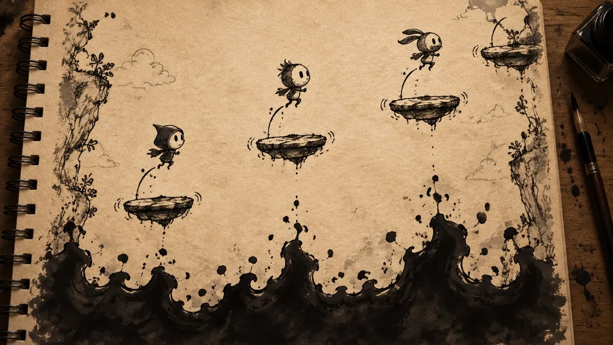 How an Inklets Match Works: Three Players, One Page, Rising Ink