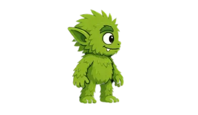 The Forest Inklet, a generated sketchbook-style character