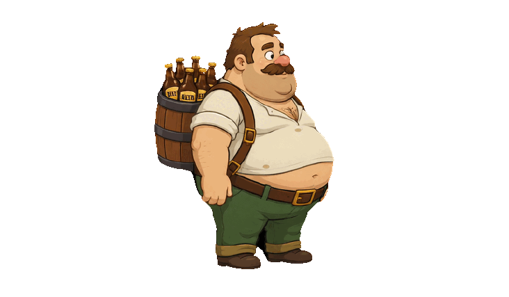 Barrel Courier character skin running