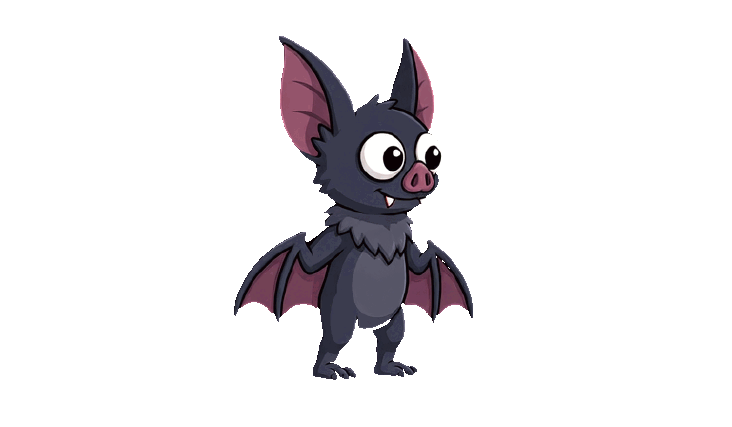 Sleepy Paper Bat character skin running